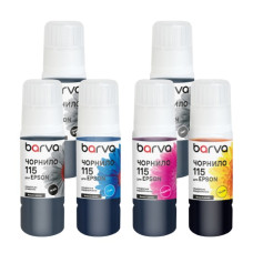 Набір чорнил Barva для Epson 115 (6 кольорів по 70 мл) із ключем Набір чорнил Barva для Epson 115 (6 кольорів по 70 мл) із ключем