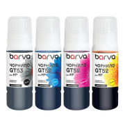 Чорнила Barva для HP GT53, GT52 (4 по 70 мл) пігмент, водорозчинні