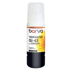 Чорнила сумісні Canon GI-43 70 мл, жовті Barva I-BARE-CGI43-070-Y