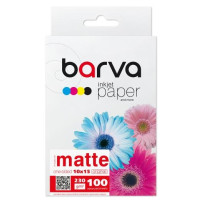 Фотопапір матовий 10х15 230 г/м², 100 арк Barva Original (IP-A230-214) 