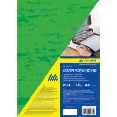 Обложка для брошюровки А4 зеленая, под кожу, 50шт BM.0580-04