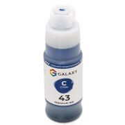 Чернила совместимые Canon GI-43, Cyan, 70 мл Galaxy, удобный носик