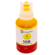 Чорнила сумісні Epson 108 Galaxy, Yellow 140 мл, носик-ключ