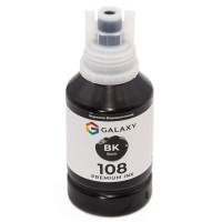 Чорнила сумісні Epson 108 Galaxy, Black 140 мл, носик-ключ