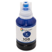 Чорнила сумісні Epson 108 Galaxy, Cyan 140 мл, носик-ключ