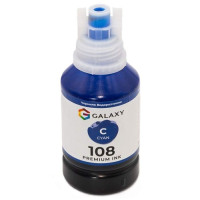 Чорнила сумісні Epson 108 Galaxy, Cyan 140 мл, носик-ключ