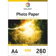 Фотобумага суперглянец Galaxy A4 260g, 100 листов