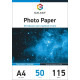 Самоклеющаяся фотобумага глянец Galaxy А4, 115g, 50л