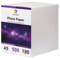 Фотопапір Galaxy глянцевий А5, 180г, 500 листів