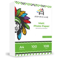 Фотобумага матовая А4 APACHE, 108г, 100л 