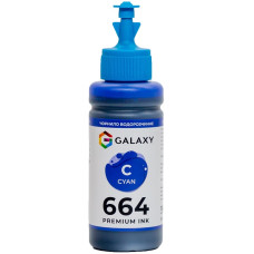 Чернила 664 Epson Cyan совместимые 100 ml GALAXY (GAL-E664-100C)