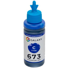 Чорнила 673 Epson сумісні Cyan, 100 ml GALAXY (GAL-E673-100C)