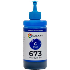 Чорнила 673 Epson сумісні Cyan, 200 ml GALAXY (GAL-E673-200C)