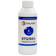 Чорнила 673-664 для Epson сумісні Cyan, 500 ml GALAXY (GAL-E673-500C)
