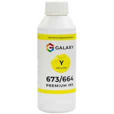Чернила 673-664 для Epson совместимые Yellow, 500 ml GALAXY (GAL-E673-500Y)