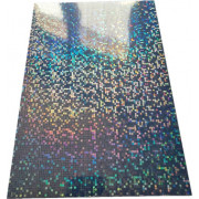 Самоклеюча плівка А4 80мкм BIG BUBBLE Holografic, водостійка, струменевий друк, 20 л, Galaxy