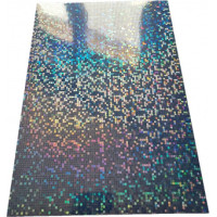 Самоклеюча плівка А4 80мкм BIG BUBBLE Holografic, водостійка, струменевий друк, 20 л, Galaxy