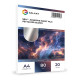 Самоклеюча плівка А4 80мкм SILVER глянцева, водостійка струменевий друк, 20 л, Galaxy