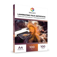 Пленка для ламинирования А4, глянец Antistatic, 100мкм, 100л, Galaxy