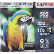 Глянцевая фотобумага 10х15 Lucky Print 230g, 500 листов