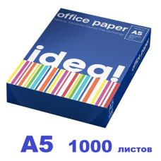 Офисная бумага А5, 80 г/м2, 1000 листов idea! (Papir PTE) 