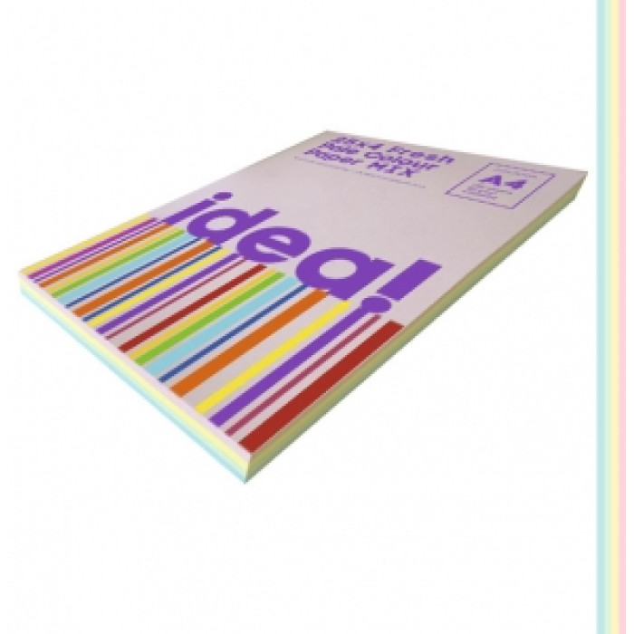 Бумага цветная набор А4 Pale Colour mix FRESH 80 г/м 100л (25х4)