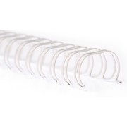 Металлическая пружина шаг 2:1, 40 шт, d 16,0 мм, белая 