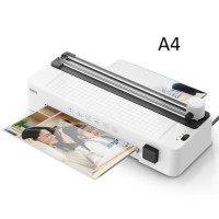 Ламінатор Deli T109, А4, 125мкм (різак, діркоробивач, заокруглювач кутів)
