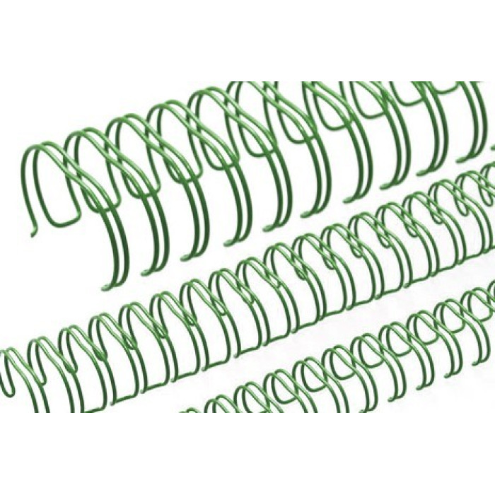 Пружина металлическая зеленая d.8,0 шаг 3:1, 100 шт