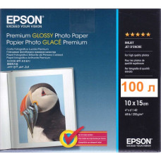 Фотопапір Epson Premium Glossy, 255g/m2, 10х15, 100л