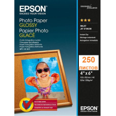 Фотопапір Epson глянцевий, 200g, 102 х 152мм, 250 листів