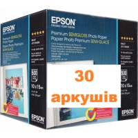 Фотобумага Epson полуглянцевая 251g, 10х15см, 30 листов