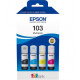 Оригинальные чернила Epson 103, комплект 4 х 65 мл