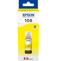 Чернила Epson 108, 70мл Yellow (C13T09C44A) оригинальные