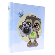 Самоклеющийся фотоальбом 40 страниц DRS20 CAMERA OWL BLUE