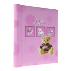 Самоклеющийся фотоальбом 40 страниц DRS20 Bear-5 pink