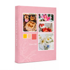 Фотоальбом на 100 фотографий 10x15 LIFE pink Фотоальбом на 100 фотографий 10x15 LIFE pink