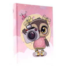 Фотоальбом детский на 200 фотографий 10x15 CAMERA OWL PINK