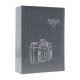 Фотоальбом на 100 фотографій 10x15, MM46100 CAMERA gray