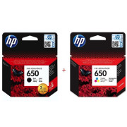 Комплект картриджи HP 650 Black, Color оригинальные
