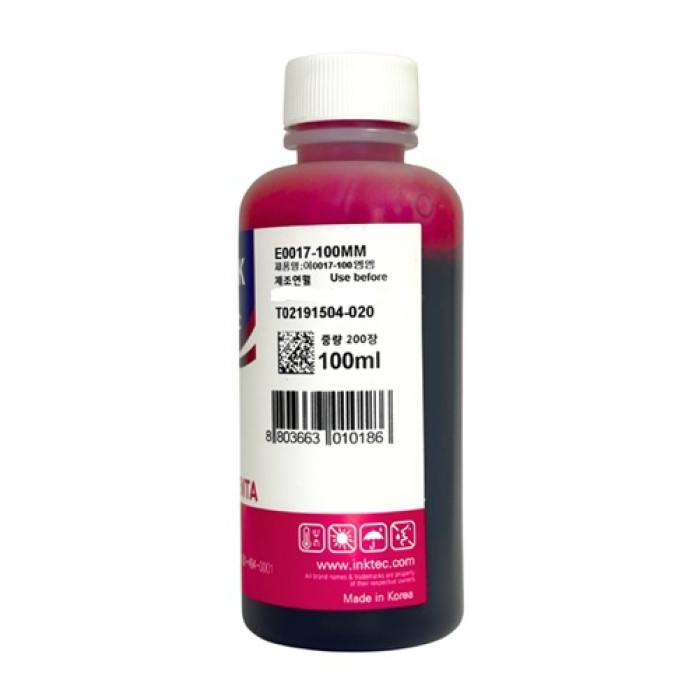 Чернила InkTec E0017-100MM для Epson L по 100мл 