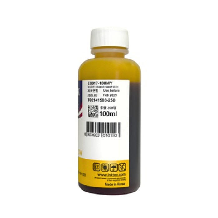 Чернила InkTec E0017-100MY для Epson L по 100мл 
