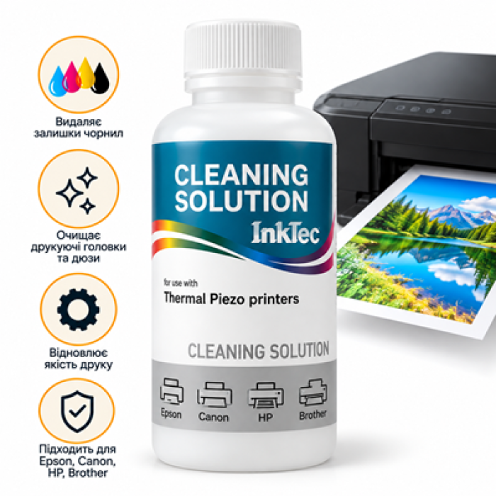 Универсальная чистящая жидкость InkTec, 100 мл (MCS-100MDP)