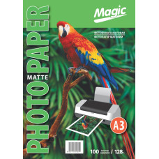 Фотопапір Magic матовий A3, 128г/п, 100л