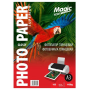 Фотобумага Мagic A3 глянцевая 160g, 100 аркушів