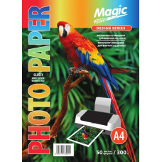Глянцевая бумага для визиток Мagic А4 дерево 300 г/м², 50л 