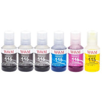 Чорнила WWM E115 для Epson EcoTank L8160, L8180, комплект 6х140г (E115SET6-2)
