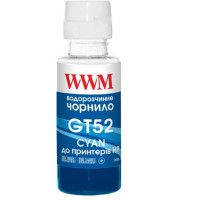 Чорнила WWM для HP GT52, 100г Cyan водорозчинне H52C