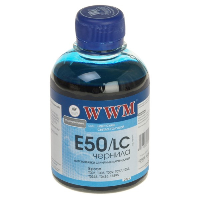 Чернила wwm E50 для Epson, Light Cyan (E50/LC)