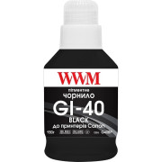Чорнила WWM GI-40 для Canon, Black 190г, пігментні (G40BP)
